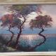 Oil on canvas sunset in Brittany
