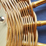 Mirror sun in rattan 43cm