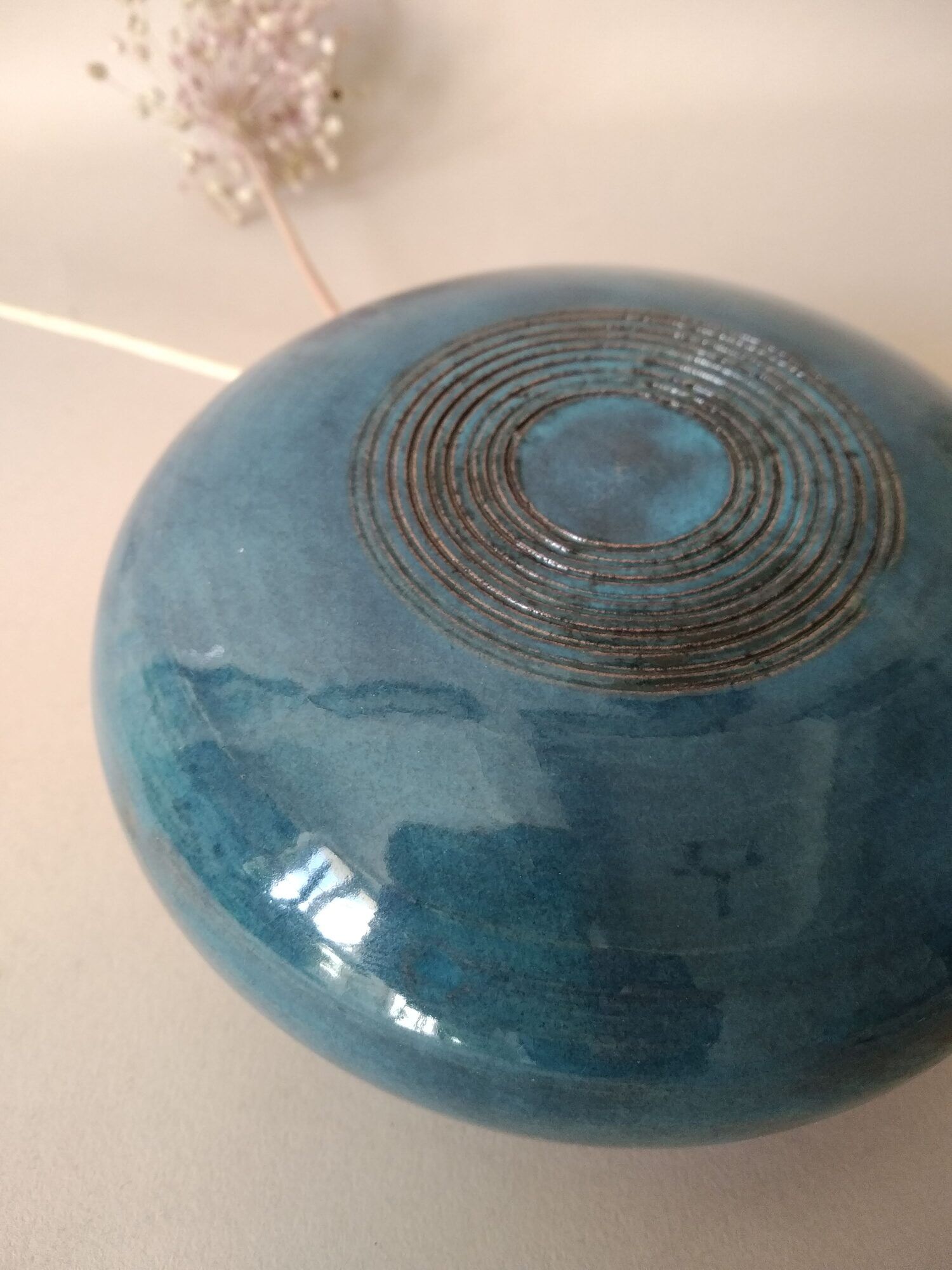 Ceramic wall vase 60s ° Jean Varoqueaux La Poterie Perigordine