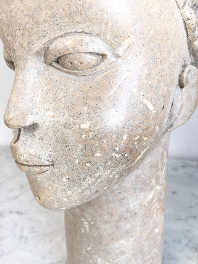 African stone head, early 20th