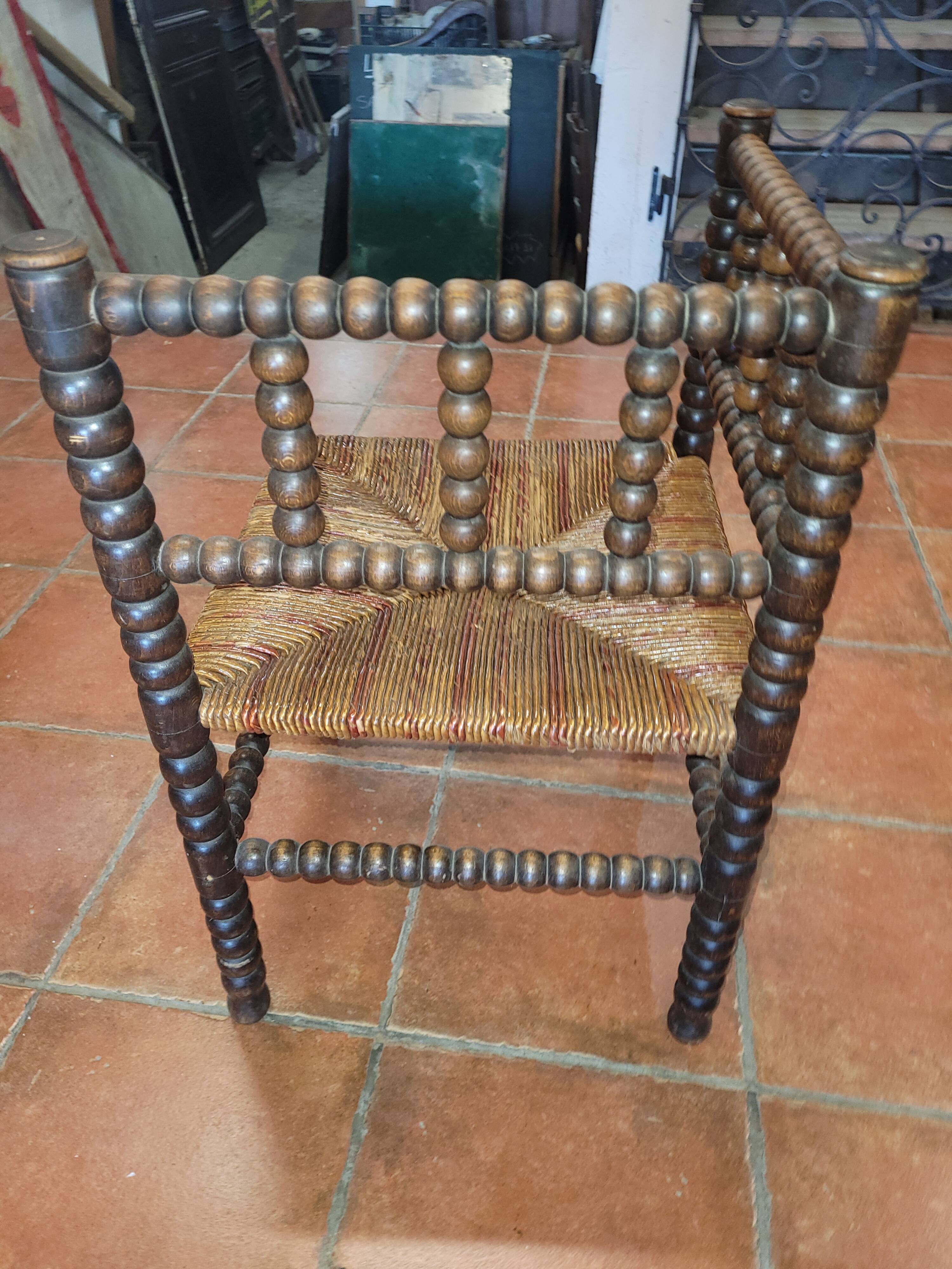 Old glitter corner chair