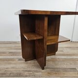 Art Decò coffee table from the 1930s, square in walnut burl