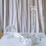 Pair of crystal candlesticks