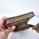 Old antelope bookend in hand carved wood