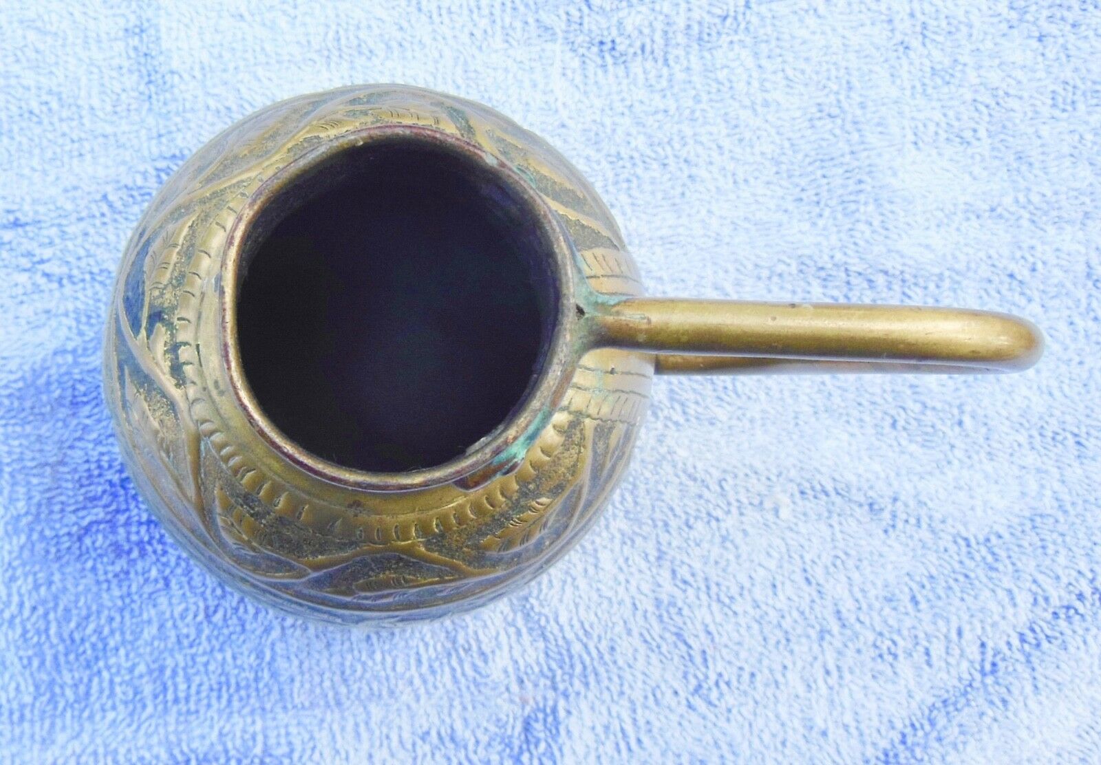 Copper pourer persian qajar calligraphy -islamic art