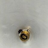 Enameled sheet metal cone pendant light