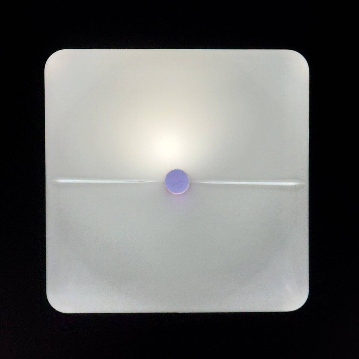 Mid-century modern ceiling lamp in coloured glass by De Majo, 1970s.