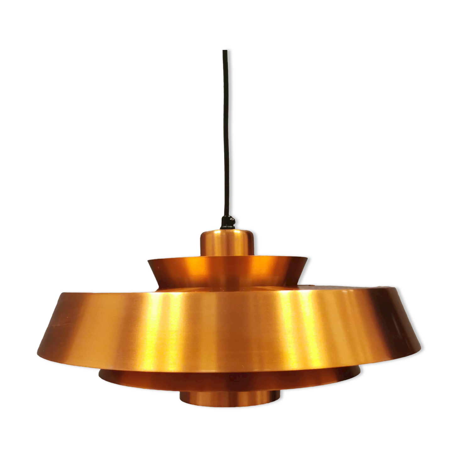 Ceiling lamp model "Nova" designed by Jo Hammerborg for Danish Fog&Mørup in 1963.