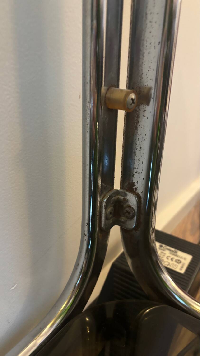 Seventies tubular serving trolley