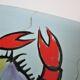 Dish and sausage fish crustaceans earthenware Pornic Bernard Serraz design 60s