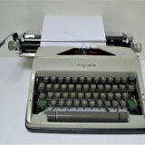 typewriter Olympia metal large cart A3 years 60