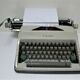 typewriter Olympia metal large cart A3 years 60