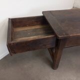 18th century solid oak farm table