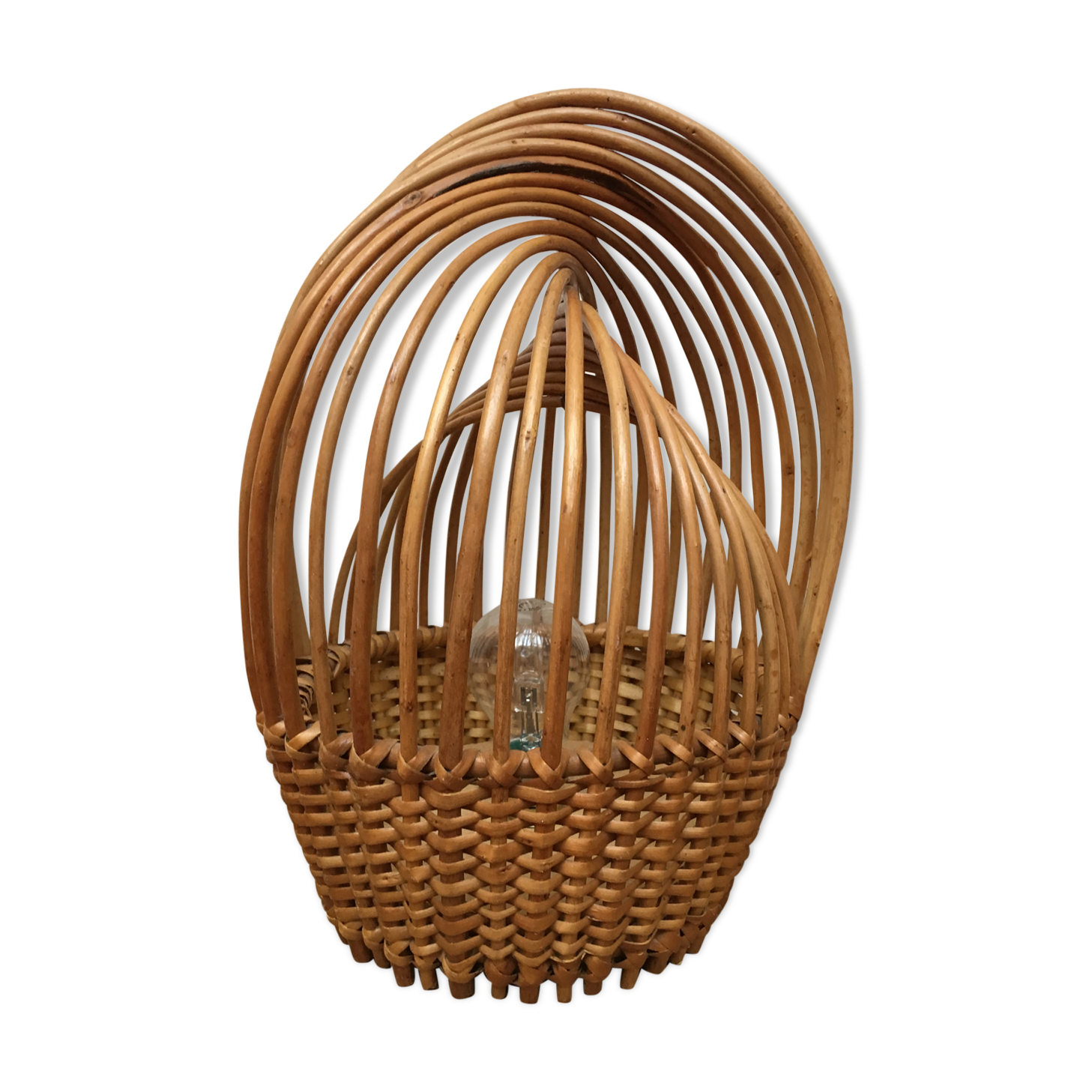 Vintage rattan lamp