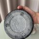 Pair of Vintage Marble Triple Tealight Candle Holders – Black & White