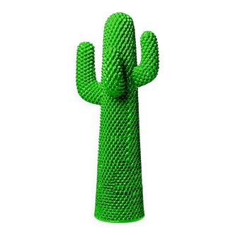 Green Cactus Coat Hanger by Gufram - Flexible Polyurethane Design