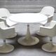 Dining Room Table and Chairs at Kurz's Tulipe Space Age, 1970s