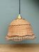 Vintage pendant light in natural materials