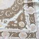 Nappe brodée à la main vintage 134x167 cm