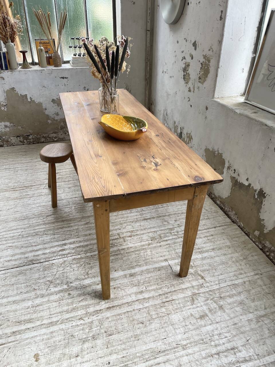 2m pine farm table