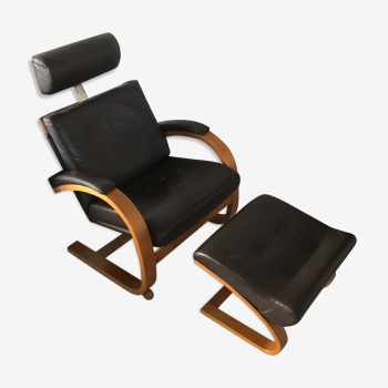 Leather armchair, Nelo Sweden