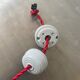 Lot 2 industrial suspensions green emaillees 20 cm
