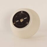 Frosted glass ceiling lamp with block pattern by brüne, 1960s