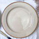 Round dish in tulowice speckled sandstone