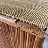 Vintage rattan buffet bar