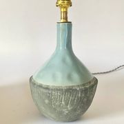 Pied de lampe céramique, câble tissu 2 M