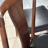 Set of 4 rosewood chairs designed by Henning Sorensen, Denmark, 1960.