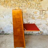 Vintage secretary on feet compass Scandinavian style, circa 50's