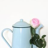 Old mint enamelled coffee maker