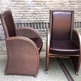 Pair of designer chairs "Lloyd Loom original".