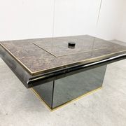 Vintage hidden bar coffee table by Fedam, 1980s
