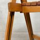 2x vintage wooden folding chairs – beech