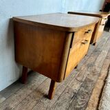 Pair of vintage bedside tables / nightstands