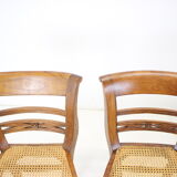 Set of Four Dining Chairs, made of solid Wood, 1950s,Czechoslovakia