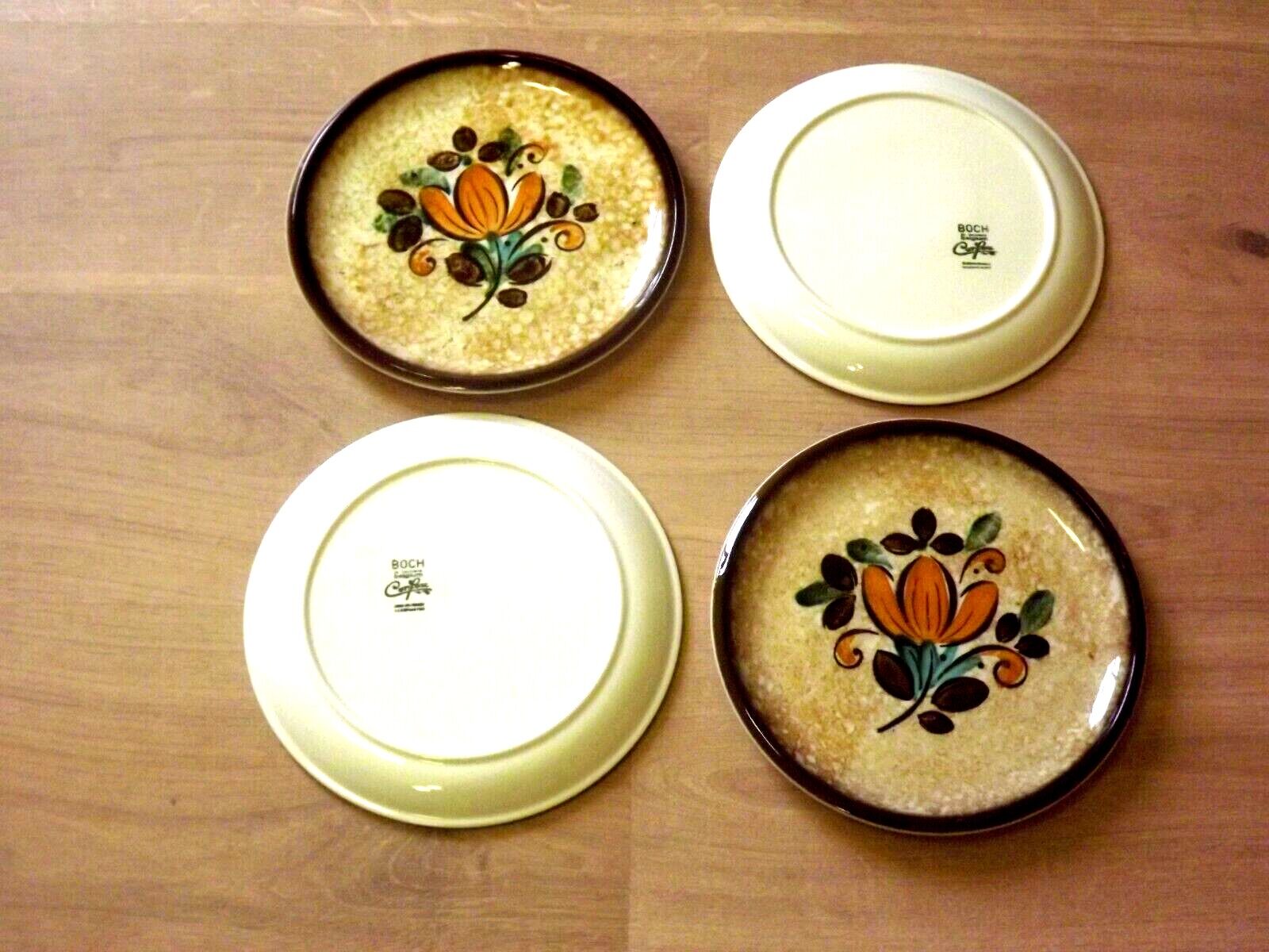 Vintage Villiroy and Boch Corfou Collection Set of 4 Dinner Plates 3802