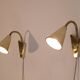 Pair of wall lamps brass 1960