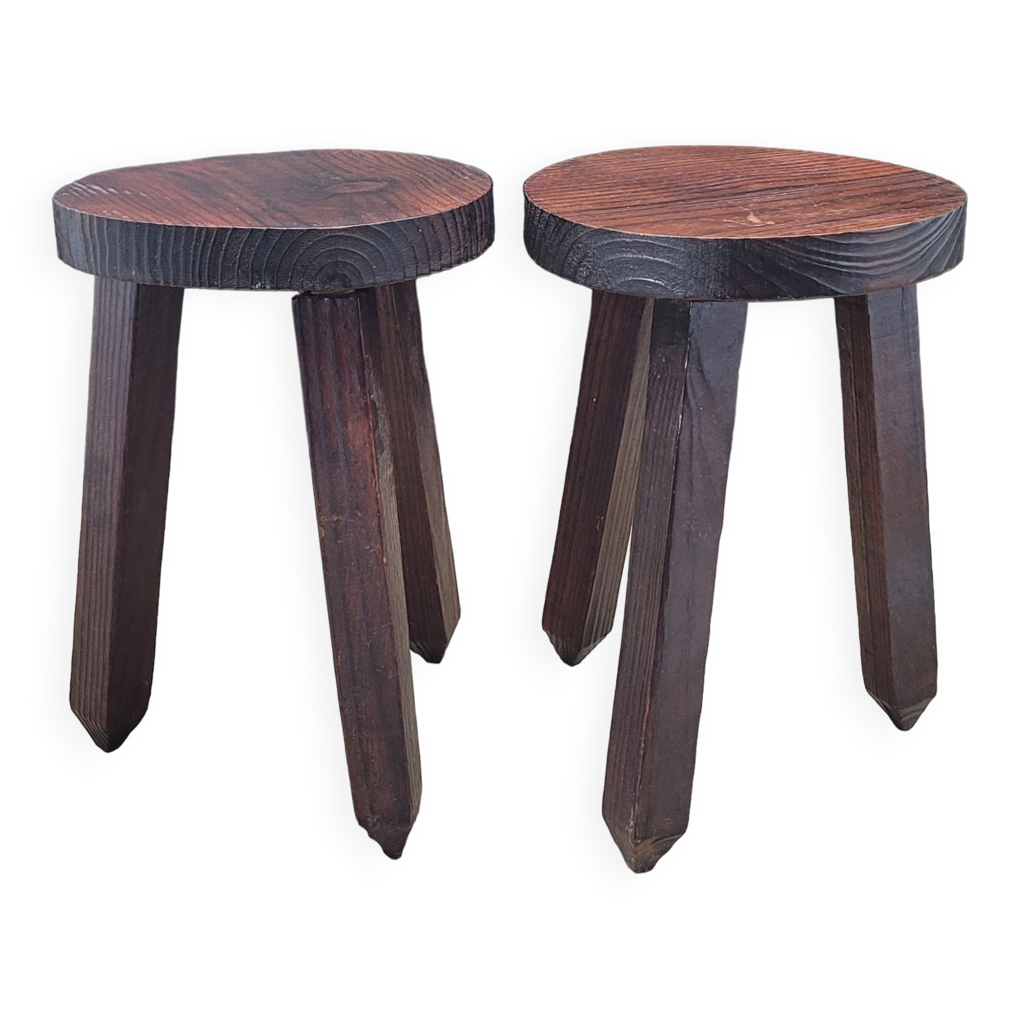 Pair of tripod stools square feet