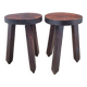 Pair of tripod stools square feet