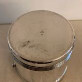 Pair of luc Lanel Christofle Gallia silver metal ice buckets 1940