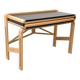 Solid wood and formica desk made by a cabinetmaker.