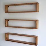 Étagères Murales en Pin par Ate Van Apeldoorn pour Houtwerk Hattem, 1970s, Set de 3