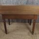 Wooden desk with turned feet