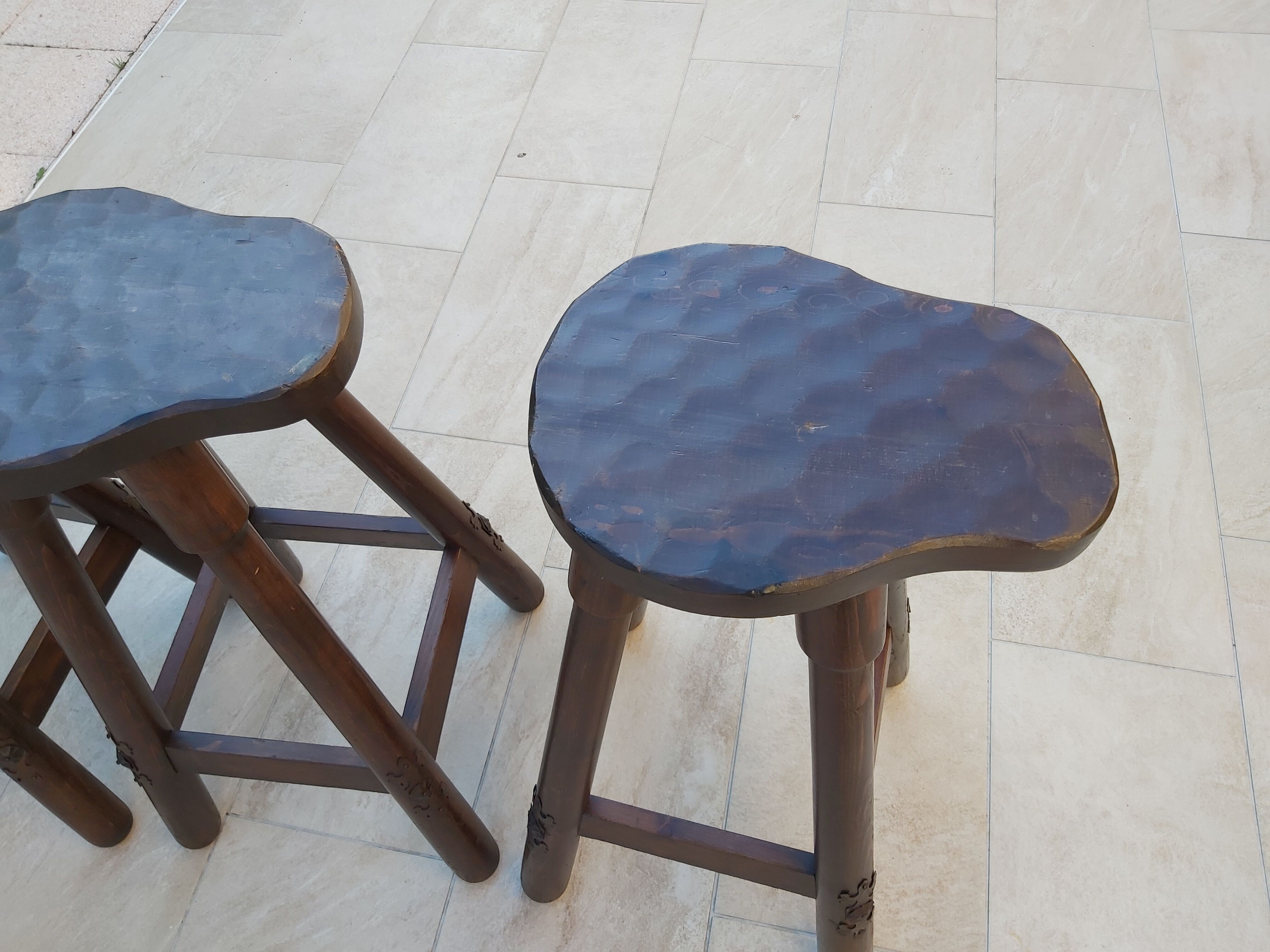 3 bar stools 60s 70s