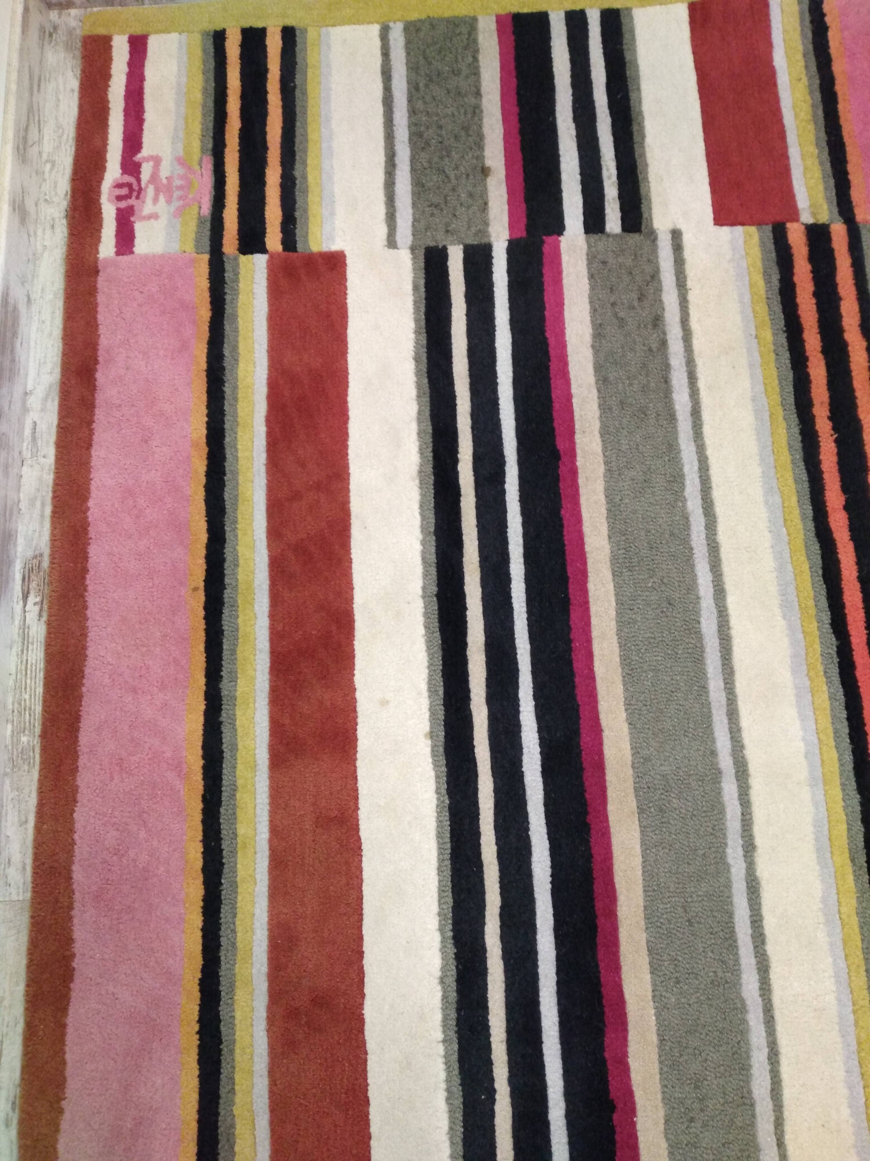 Kenzo rug "red pigalle" vintage