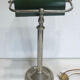 Former 1930s art deco metal desk lamp