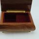 Vintage musical jewelry box in inlaid wood